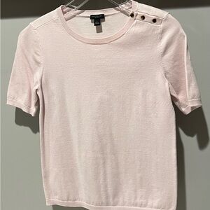 Ann Taylor Light Pink Short Sleeve Tee